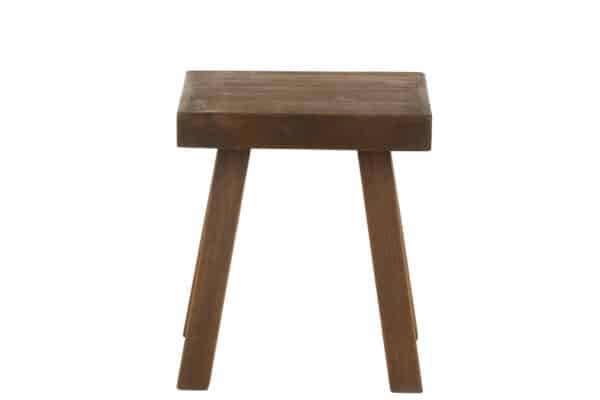 Hocker Basic Holz Braun